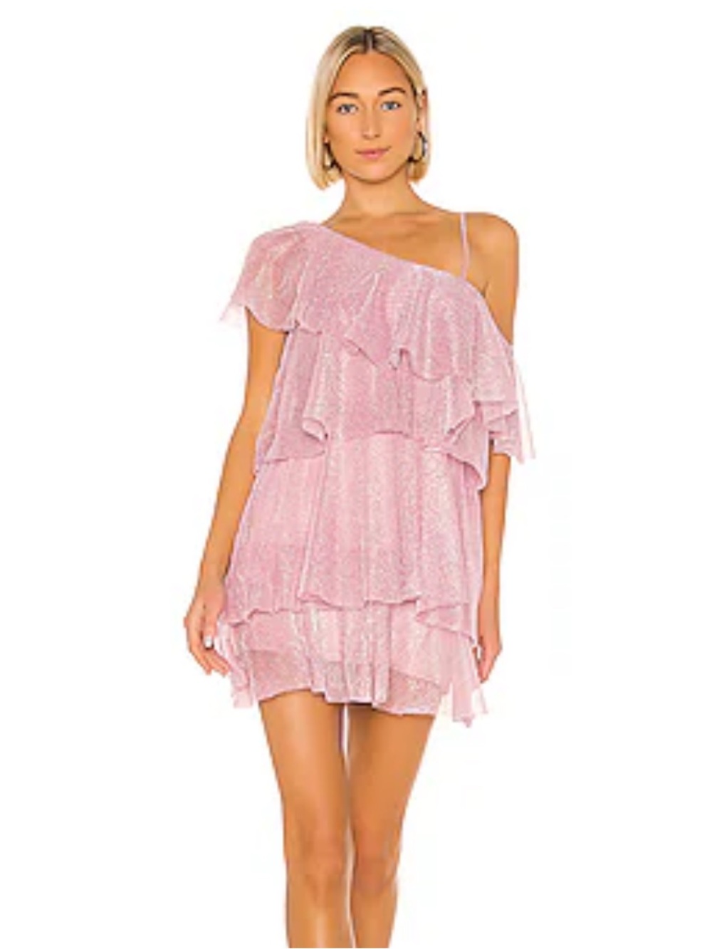 NWT Lovers + Friends Holiday Dress in Pink Sparkle size Medium